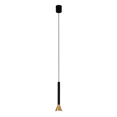 Ceiling lamp with integrated LED in matte gold steel TAYLAN