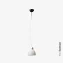 Ceiling lamp in glossy black steel with E27 socket YEBLES