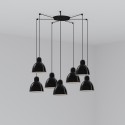 Ceiling lamp steel E27 black LIMEUX