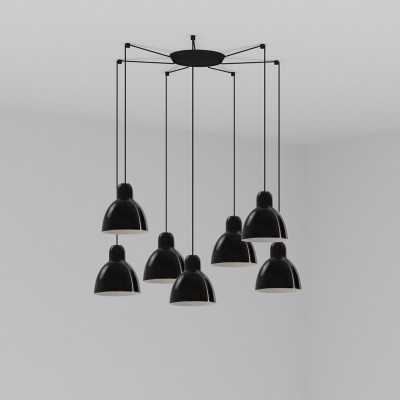 Ceiling lamp steel E27 black LIMEUX