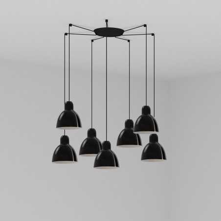 Ceiling lamp steel E27 black LIMEUX