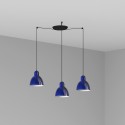 Ceiling lamp in black steel with E27 socket NEUVICQ