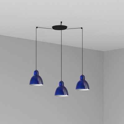 Ceiling lamp in black steel with E27 socket NEUVICQ