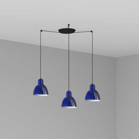 Ceiling lamp in black steel with E27 socket NEUVICQ