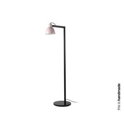 Floor lamp steel E27 black LANDOS