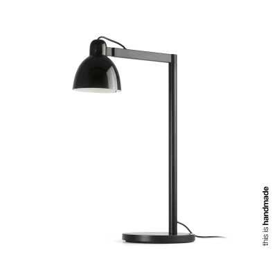 Table lamp made of black steel with E27 socket, CAUDRY.