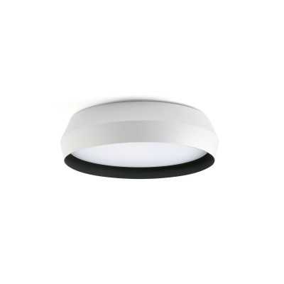 White aluminum ceiling lamp VIRIEU