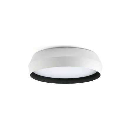 White aluminum ceiling lamp VIRIEU