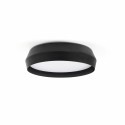 Black aluminum ceiling lamp JOURSAC