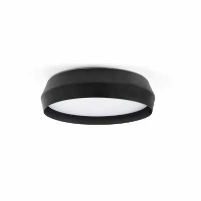 Black aluminum ceiling lamp JOURSAC
