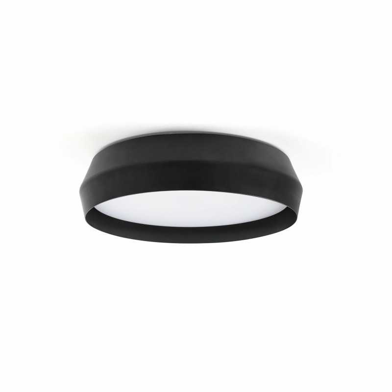 Black aluminum ceiling lamp JOURSAC