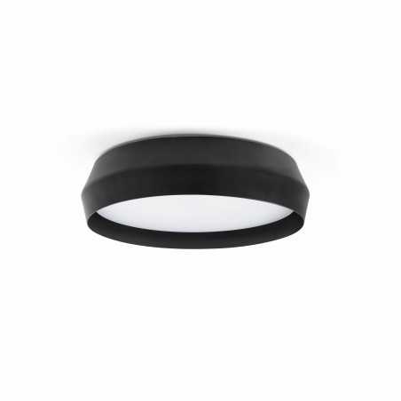 Black aluminum ceiling lamp JOURSAC