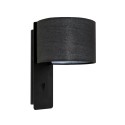 Wall lamp made of steel in matte black with E27 socket ESCHES