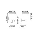 Wall lamp steel E27 white KERYEL