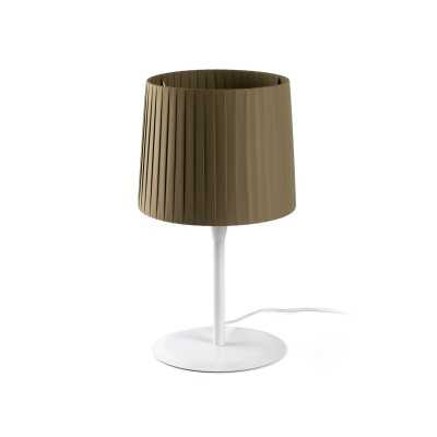 Table lamp made of matte white steel with E27 socket, CINGAL.
