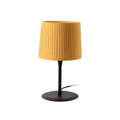Table lamp made of matte black steel with E27 socket VEYRIN