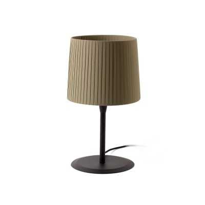 Table lamp made of matte black steel with E27 socket, SANNOIS.