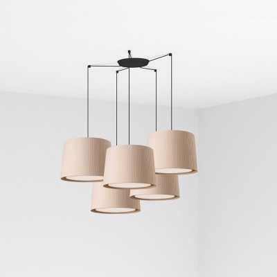 Ceiling lamp in matte black steel with E27 socket VELORS