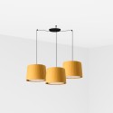 Ceiling lamp in matte black steel with E27 socket POYOLS