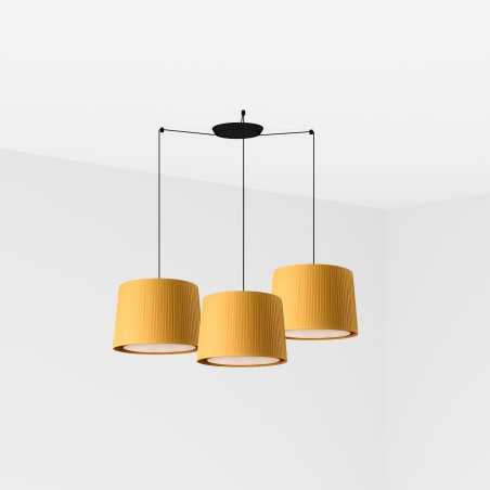 Ceiling lamp in matte black steel with E27 socket POYOLS