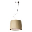 Ceiling lamp in matte black steel with E27 socket by ROUZEDE