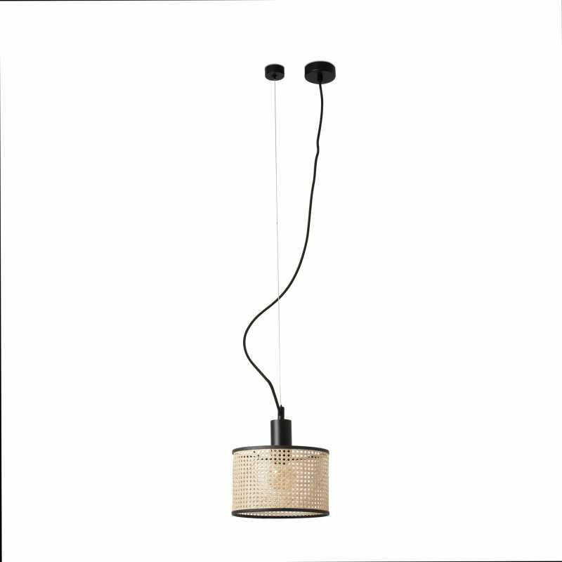 Ceiling lamp in matte black steel E27 OUCQUES