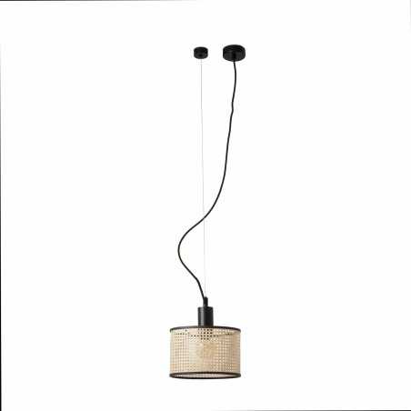 Ceiling lamp in matte black steel E27 OUCQUES