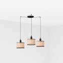Ceiling lamp in matte black steel E27 PEROLS