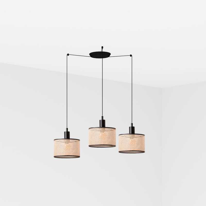 Ceiling lamp in matte black steel E27 PEROLS