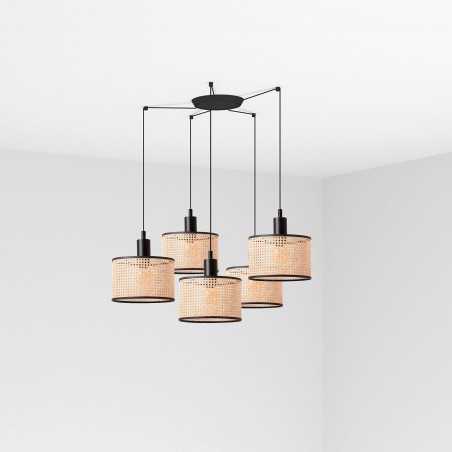 Ceiling lamp in matte black steel E27 MALBOSE