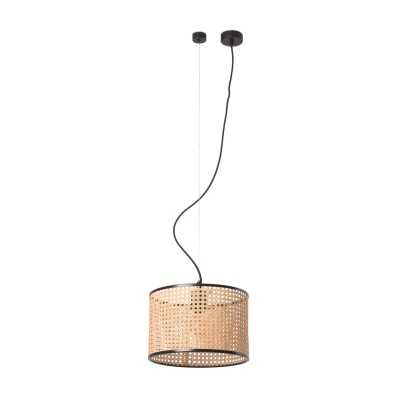 Ceiling lamp in matte black steel E27 COLONNE