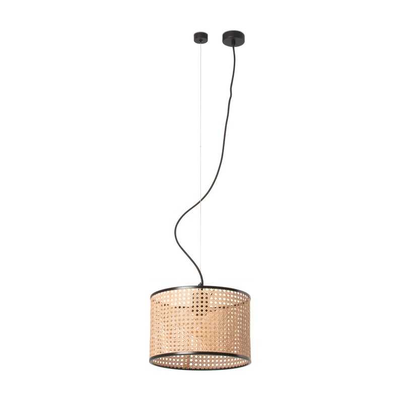 Ceiling lamp in matte black steel E27 COLONNE