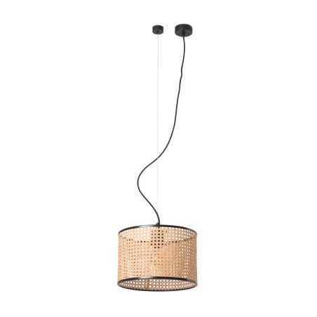 Ceiling lamp in matte black steel E27 COLONNE