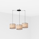 Ceiling lamp in matte black steel E27 BOISDON