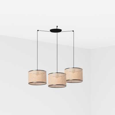 Ceiling lamp in matte black steel E27 BOISDON