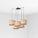 Ceiling lamp steel E27 matte black BACHAS
