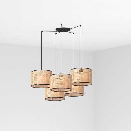 Ceiling lamp steel E27 matte black BACHAS