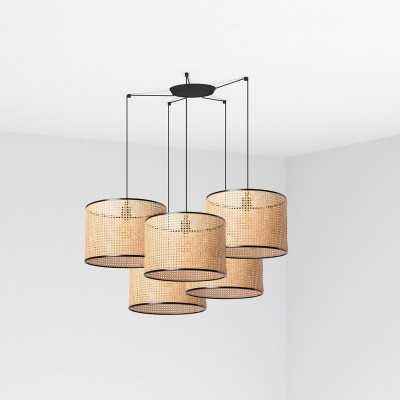 Ceiling lamp in matte black steel E27 NOHEDES
