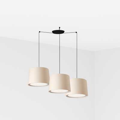 Ceiling lamp in matte black steel with E27 socket, ROLLOT brand.