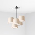 Ceiling lamp in matte black steel with E27 socket RIPCUH