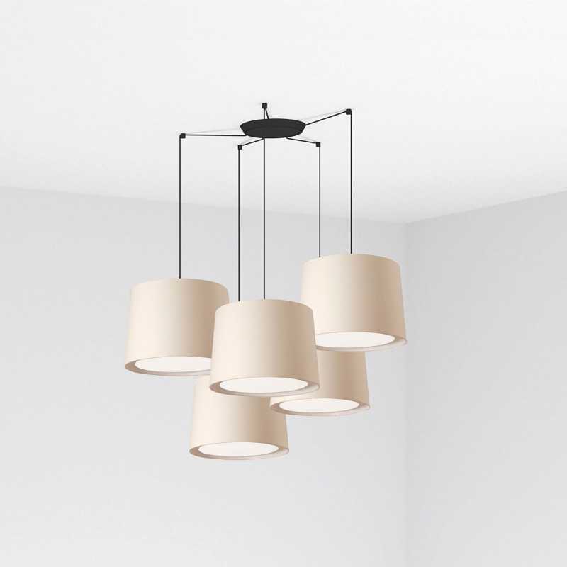 Ceiling lamp in matte black steel with E27 socket RIPCUH