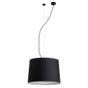 Ceiling lamp in matte black steel E27 MAZEUIL
