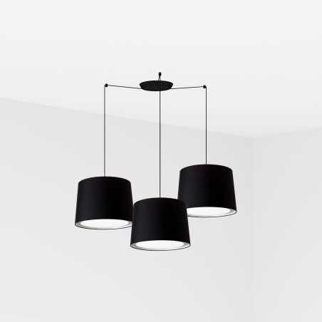 Ceiling lamp in matte black steel with E27 socket by TORCIEU