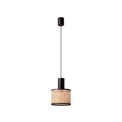 Ceiling lamp in matte black steel with E27 socket, LE VIC.