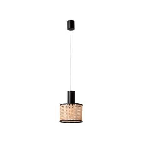 Ceiling lamp in matte black steel with E27 socket, LE VIC.