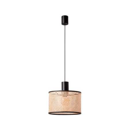 Ceiling lamp in matte black steel with E27 socket, AMOREY.