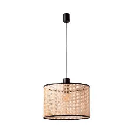 Ceiling lamp in matte black steel with E27 socket LA RUA