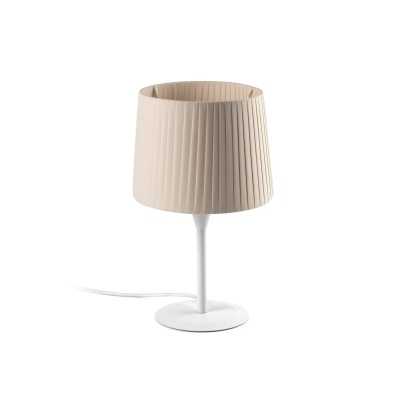 Table lamp made of steel in white with E27 socket, CHARAIX.