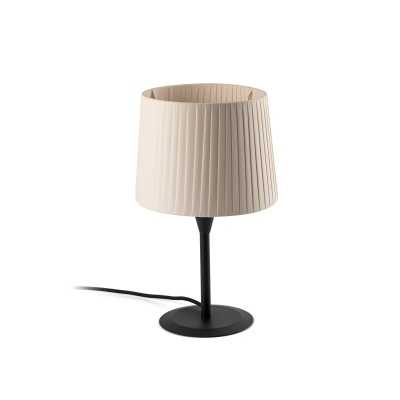 Table lamp steel E27 black LEMMES