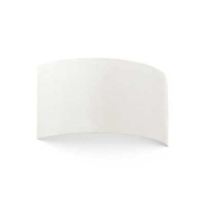 Wall lamp in matte white steel with E27 socket, LICHOS.